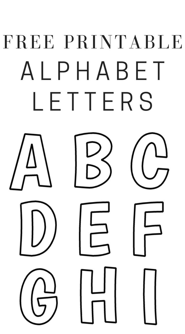 Cut Out Letters To Print