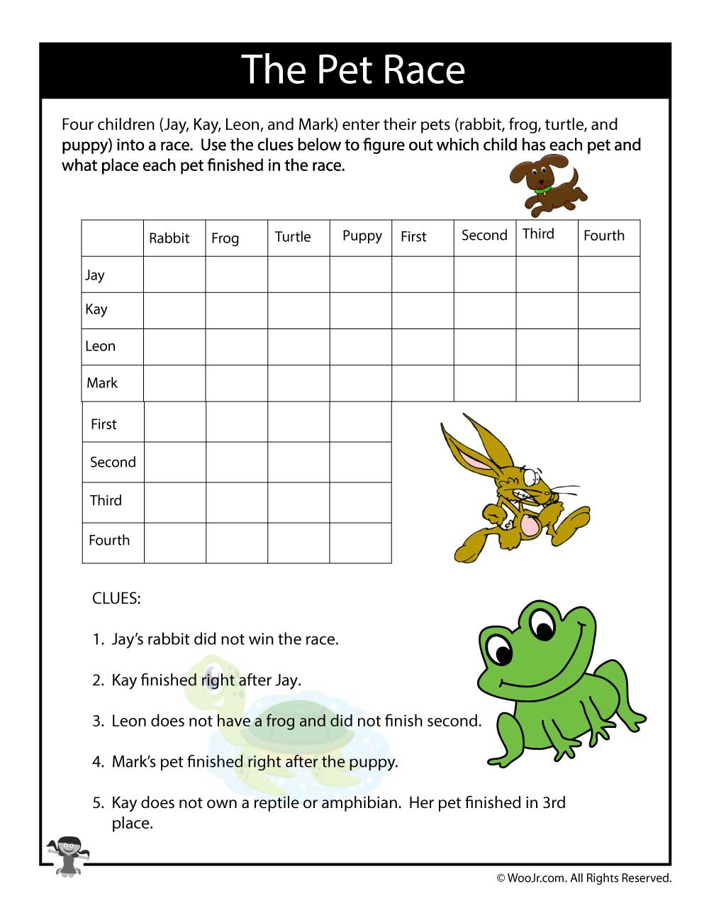 Printable Logic Puzzles For Kids Woo Jr Kids Activities Worksheets Library