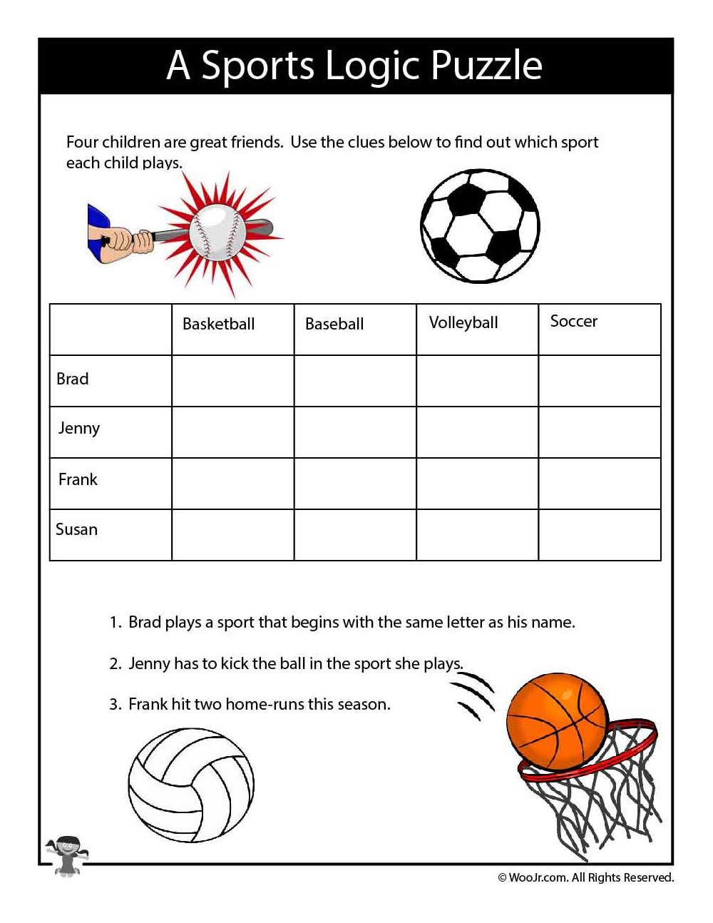 Printable Logic Puzzles For Kids Woo Jr Kids Activities Worksheets Library