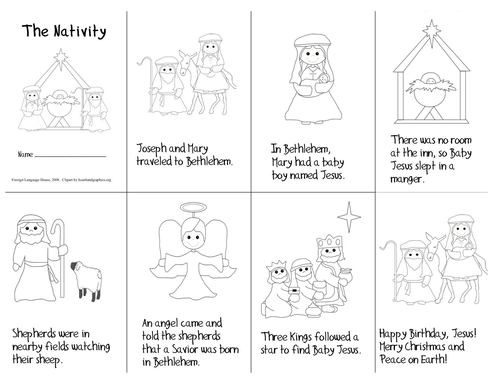 biblical free printable christmas story