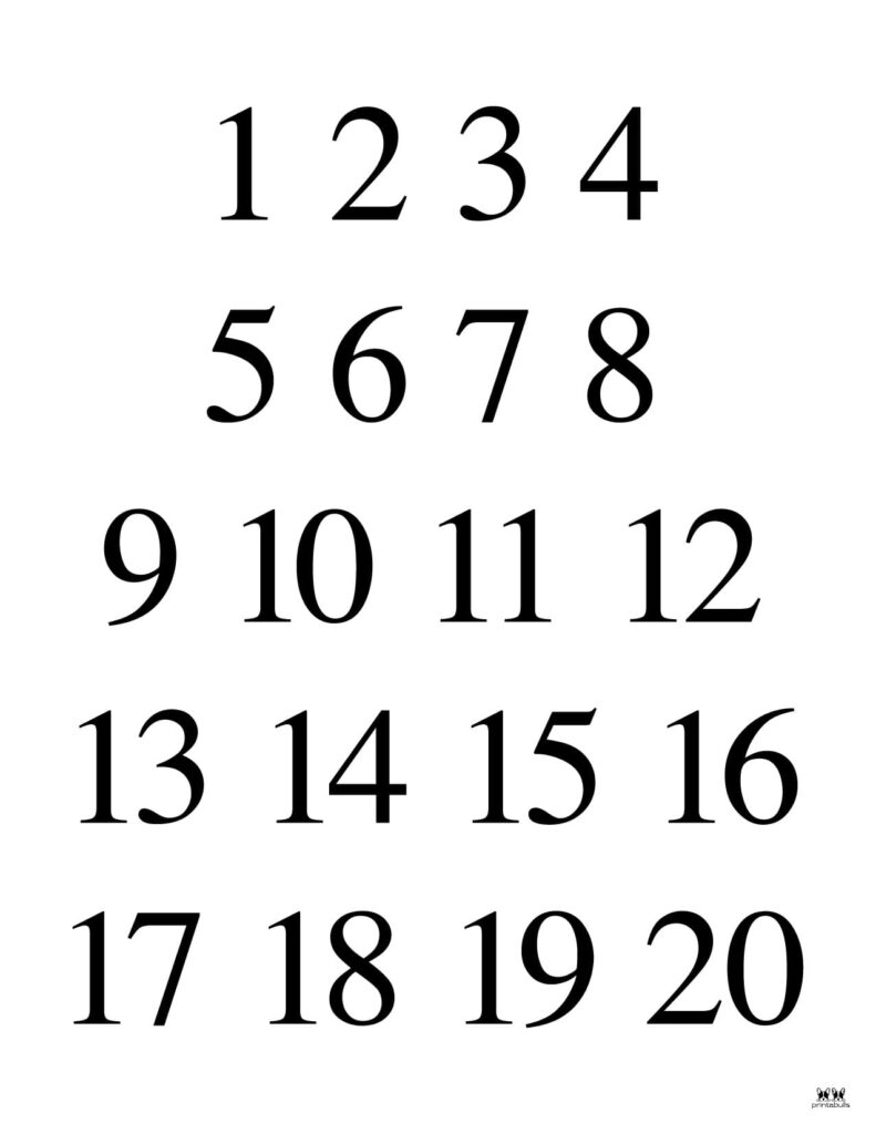 Printable Numbers 58 FREE Printables Printabulls Worksheets Library