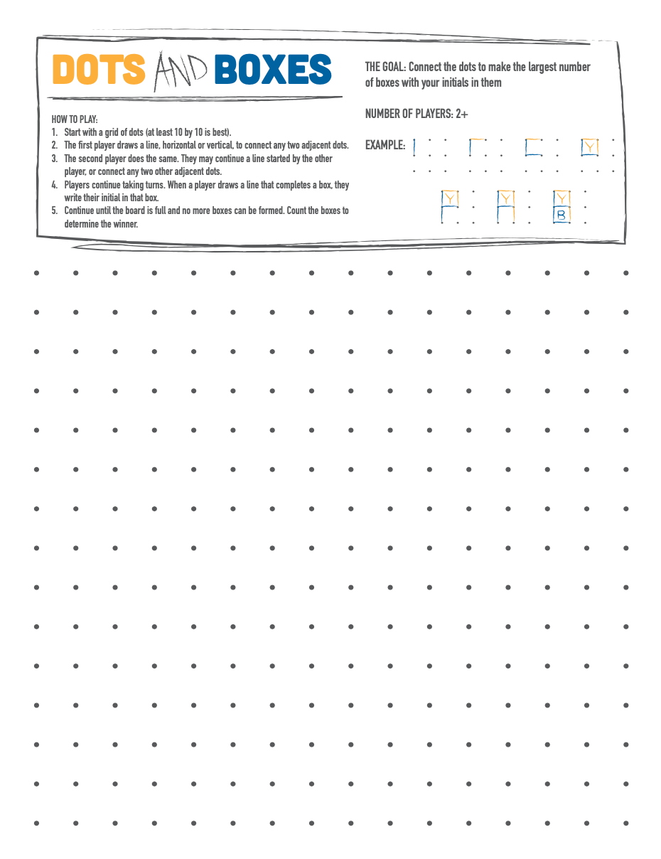 Printable Paper And Pencil Games For Adults And Kids Printable Paper And Pencil Games For Adults And Kids