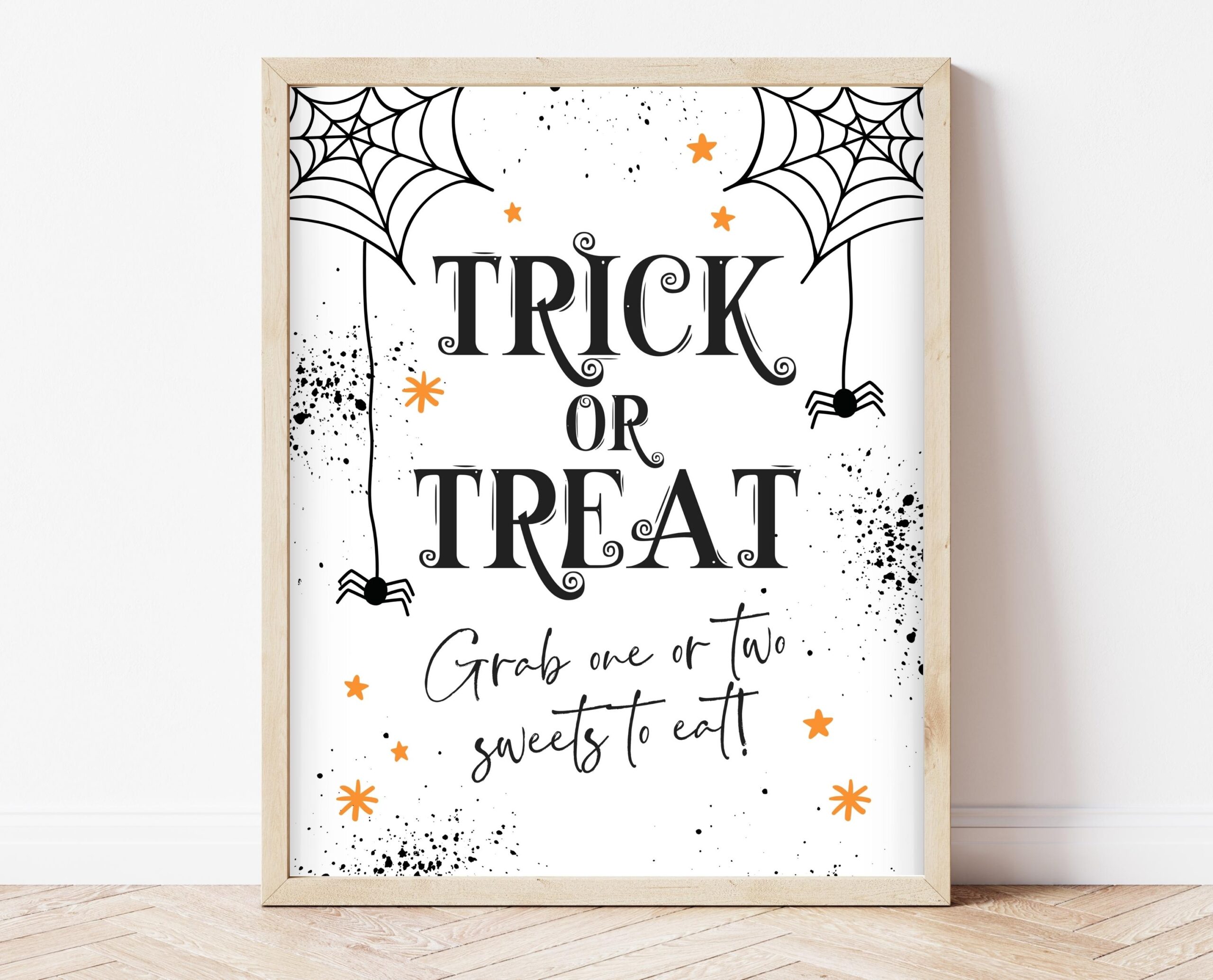 Printable Please Take One Treat Sign Halloween Trick or treat Sign Passing Out Candy Please Take A Treat Sign Halloween Candy Sign Etsy