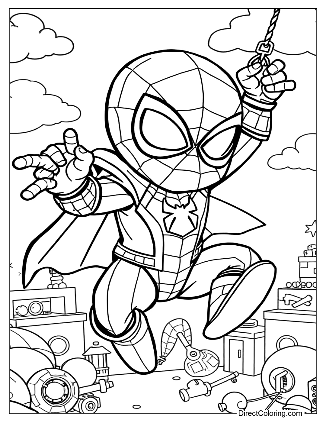 Printable Spiderman Coloring Pages Free Fun For All Ages