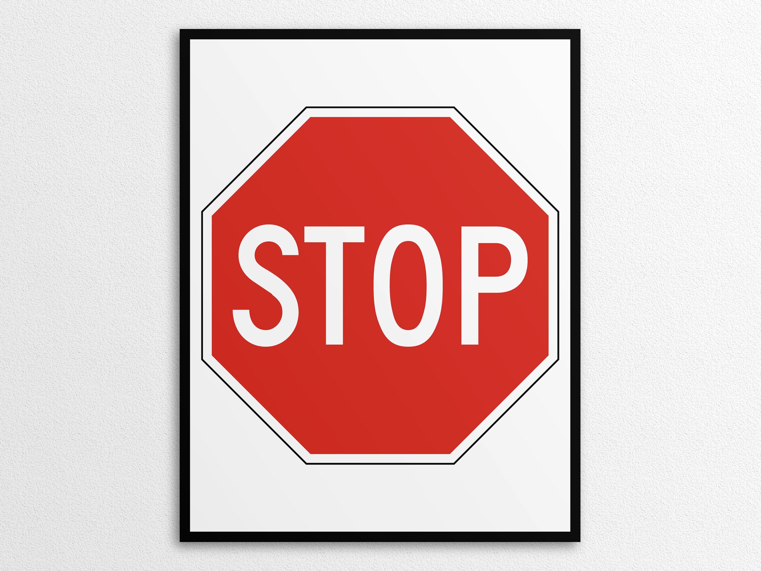 Printable Stop Sign In US Letter And A4 Sizes Instant Download PDF PNG Etsy