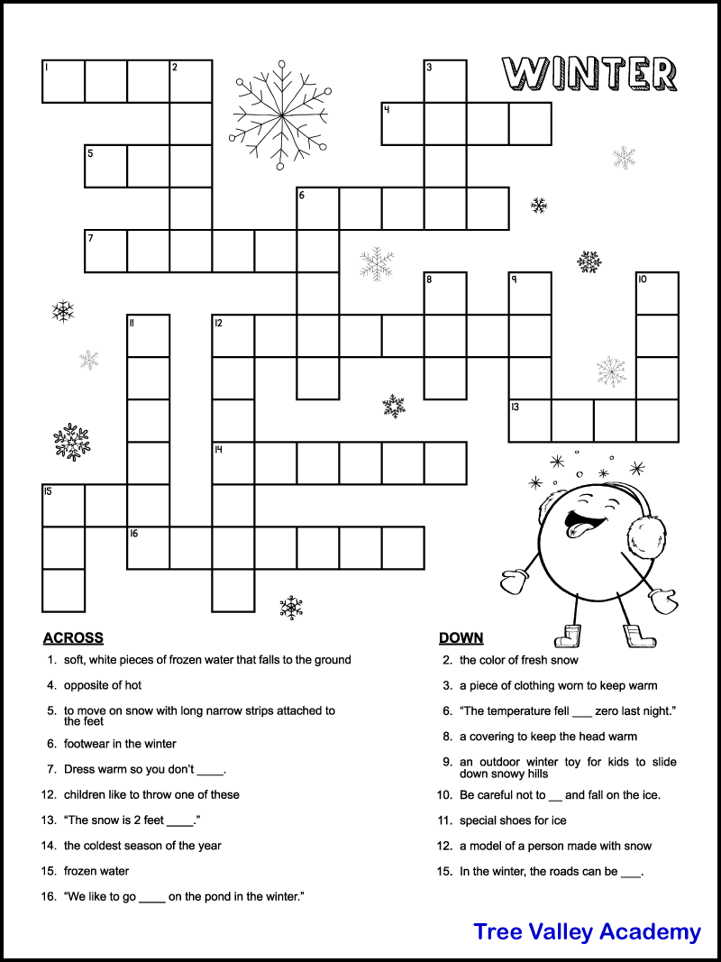Easy Crossword Puzzles To Print With Answers