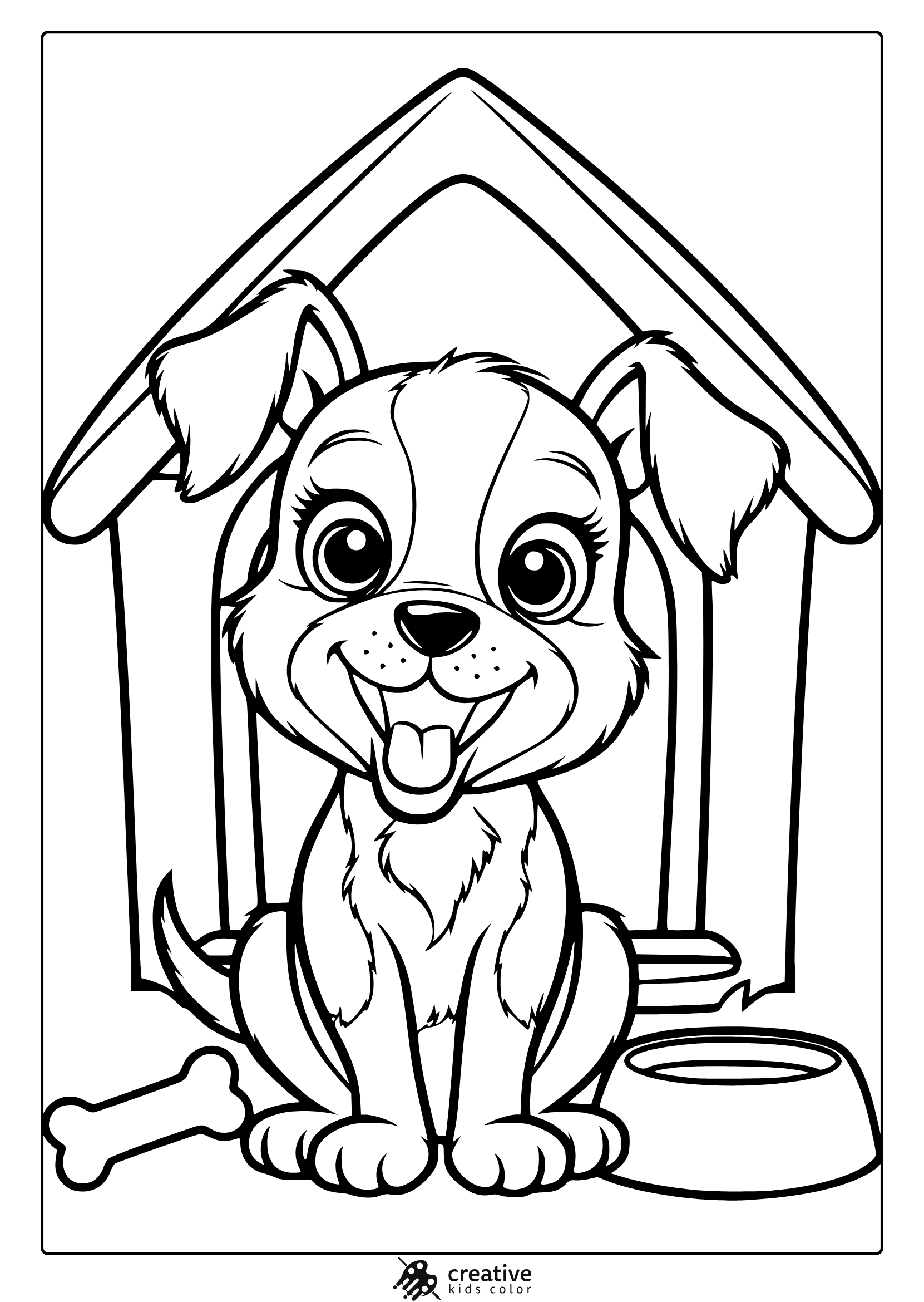 dog coloring pages printable free