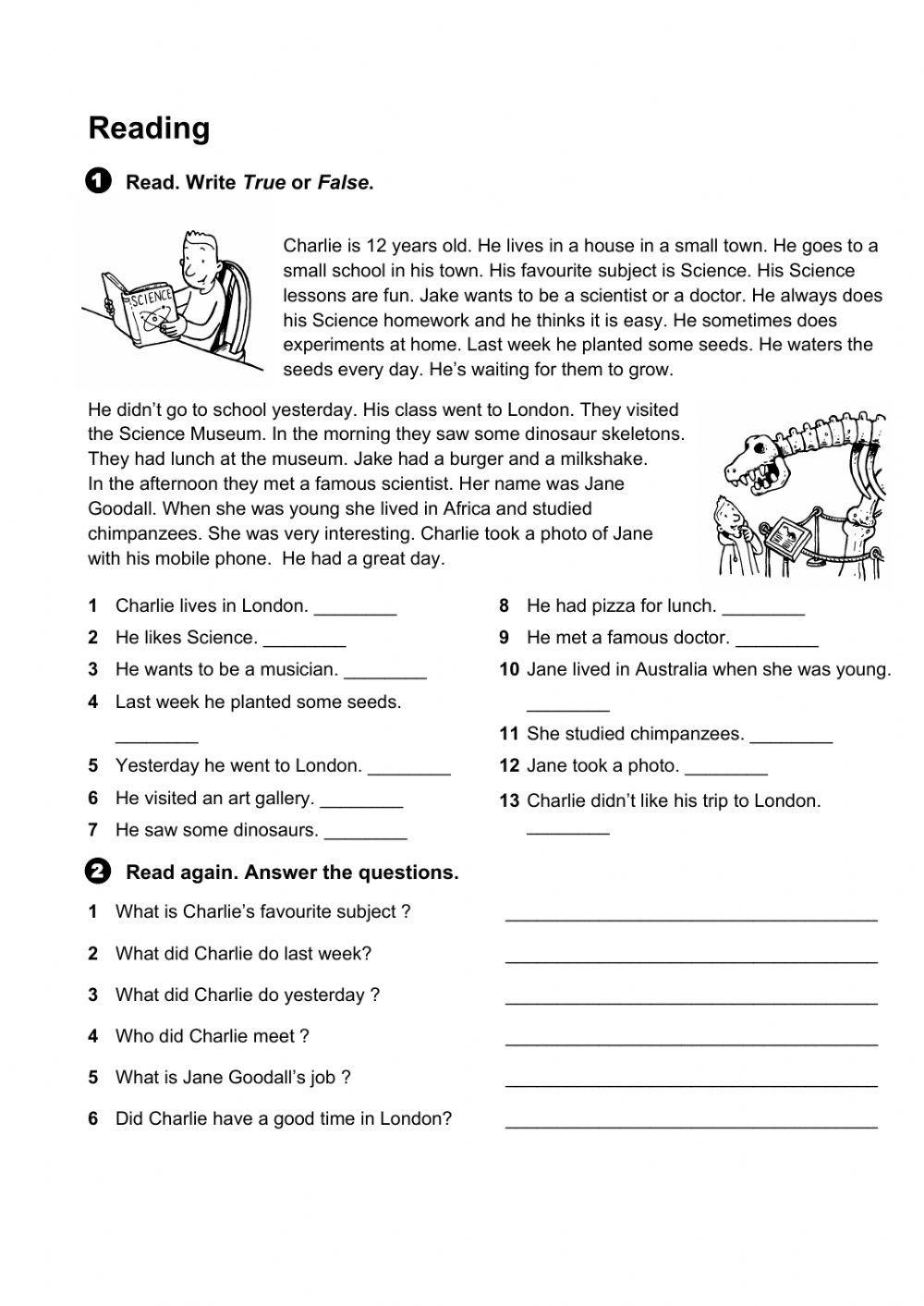 Reading 6 Grade Worksheet Live Worksheets Worksheets Library