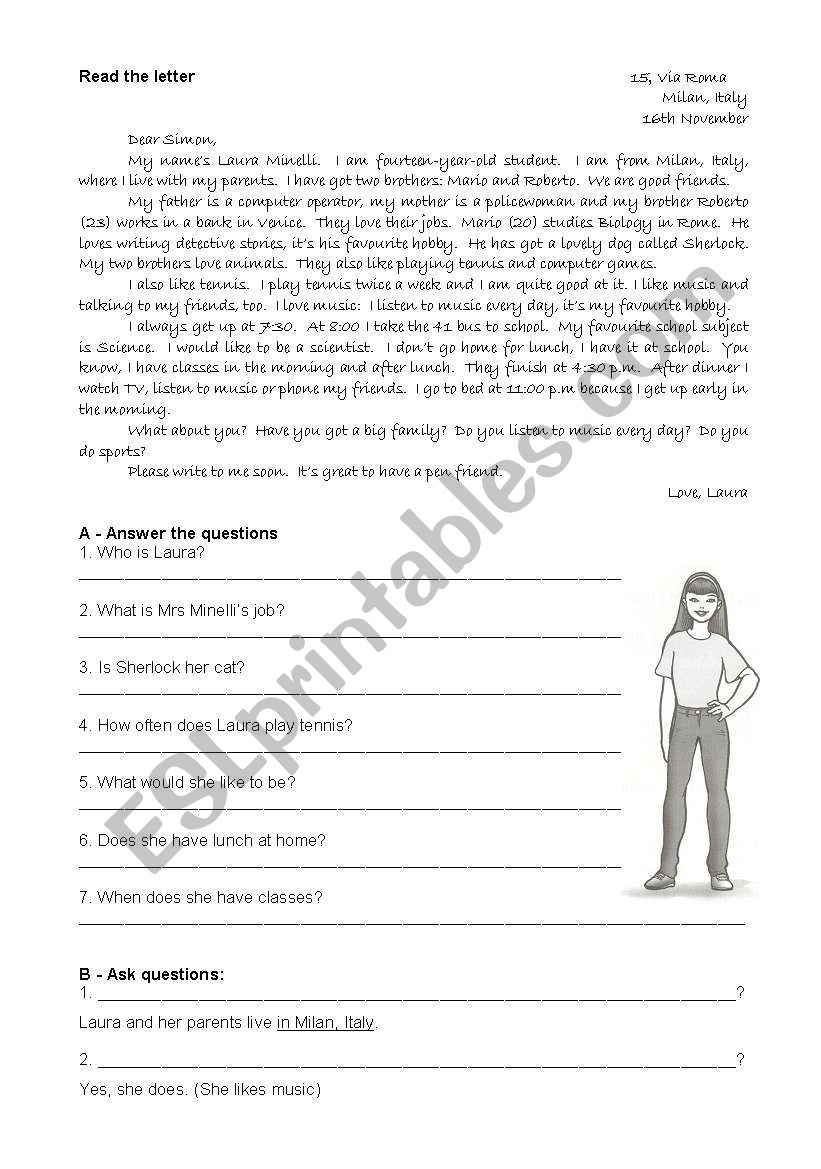 Reading 6th Grade 3 Pages Test ESL Worksheet By Atsitab Worksheets Library