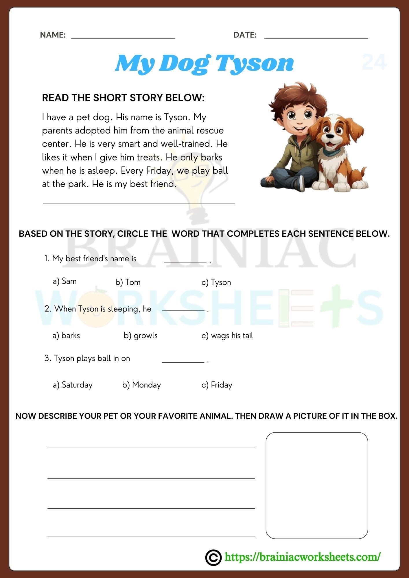 Reading Comprehension Activity Class 4 English Worksheet Brainiac Worksheets Reading Comprehension Activity Class 4 English Worksheet Brainiac Worksheets