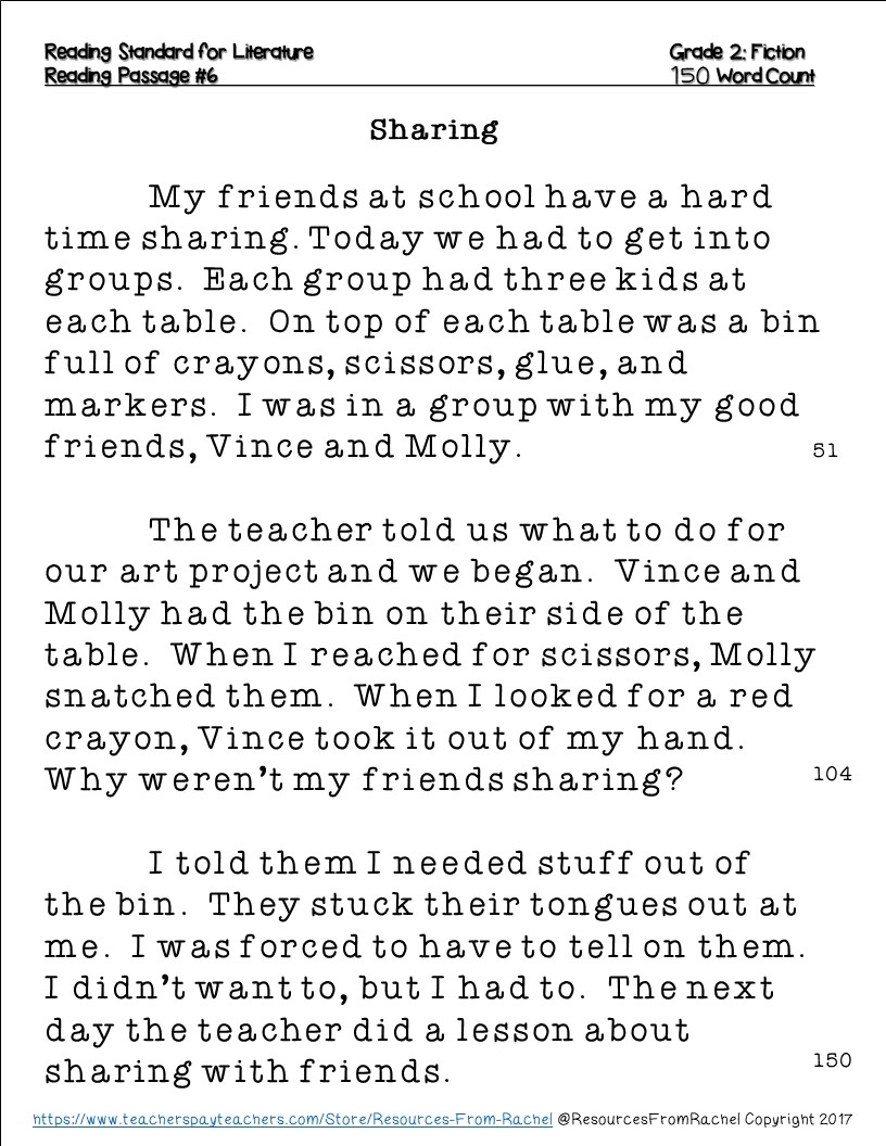 2nd grade reading passages 2nd grade reading passages