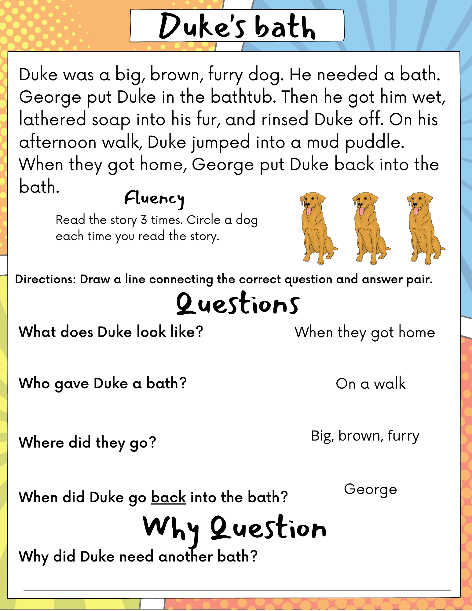 Reading Comprehension Passages 1st Through 3rd Grade Part 3 Made By Teachers