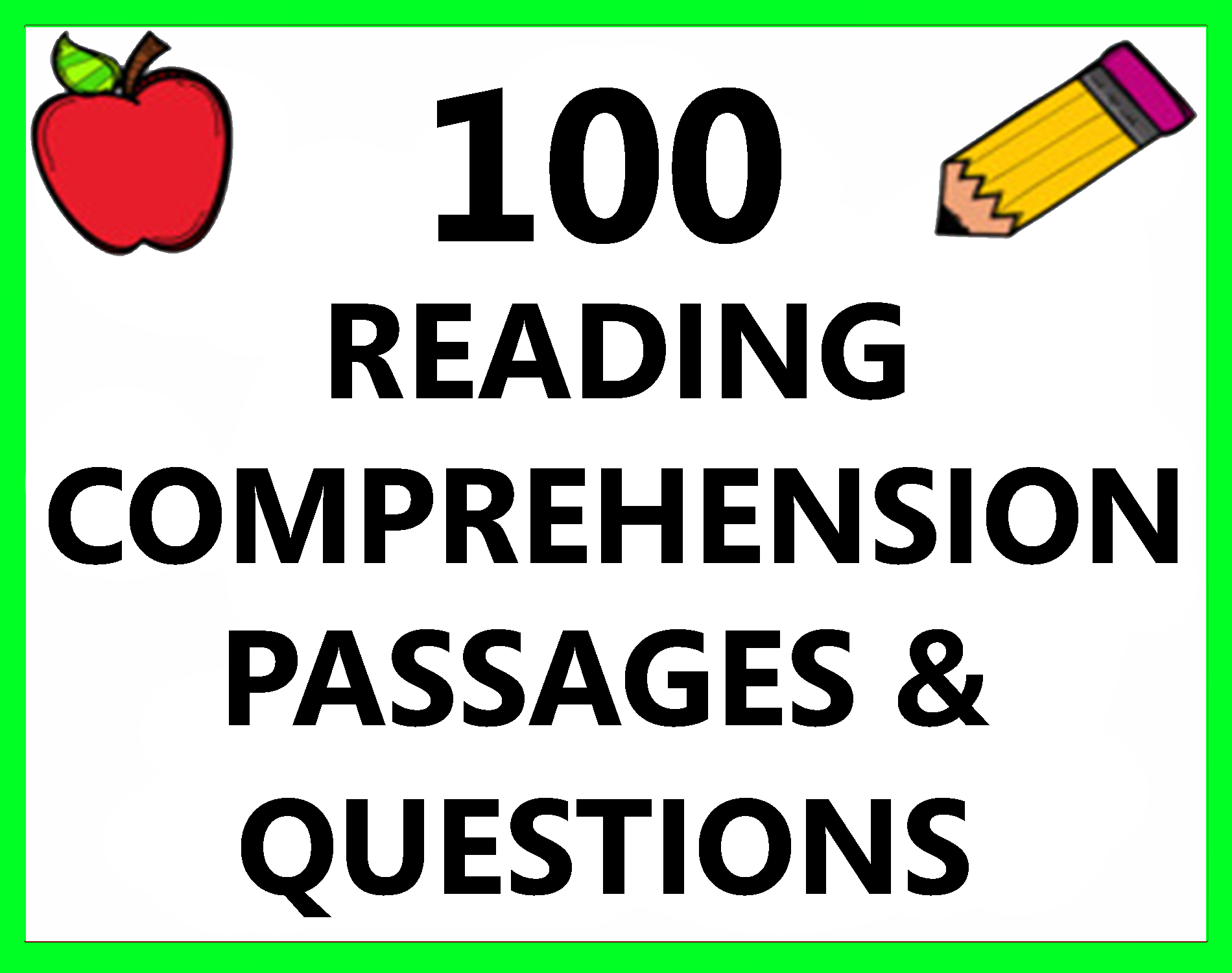 Reading Comprehension Passages Questions English Language Arts Made By Teachers