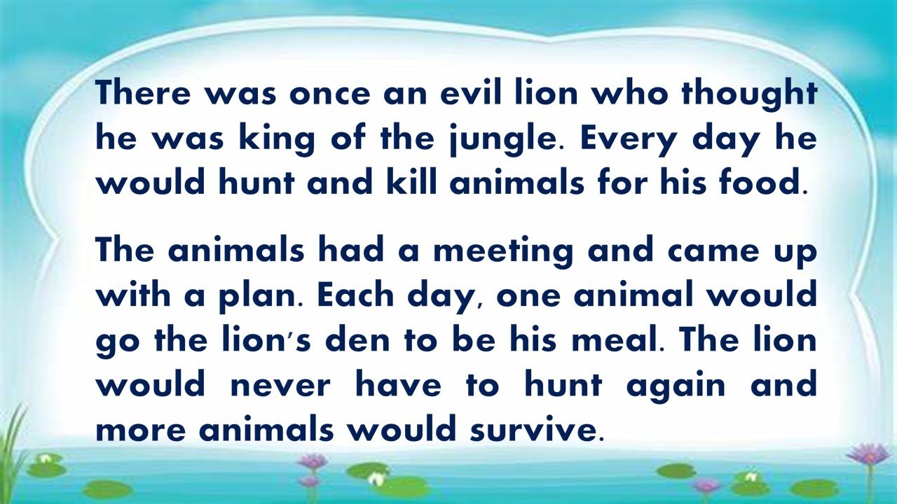 Short Stories For Third Graders