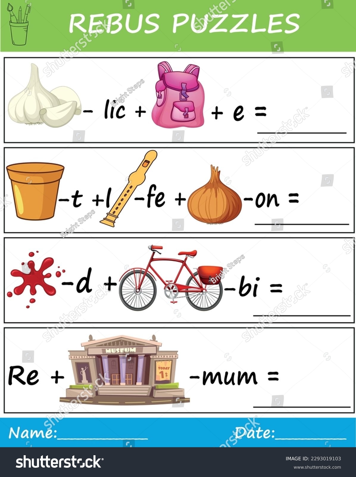 Rebus Puzzles For Kids