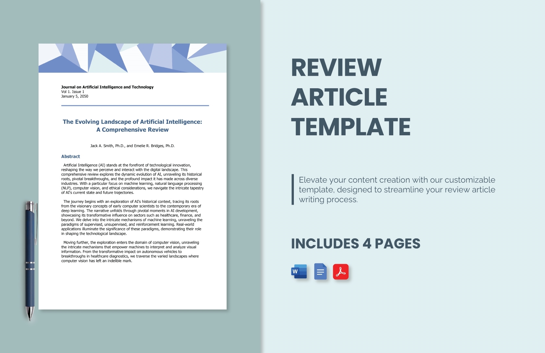Article Review Template