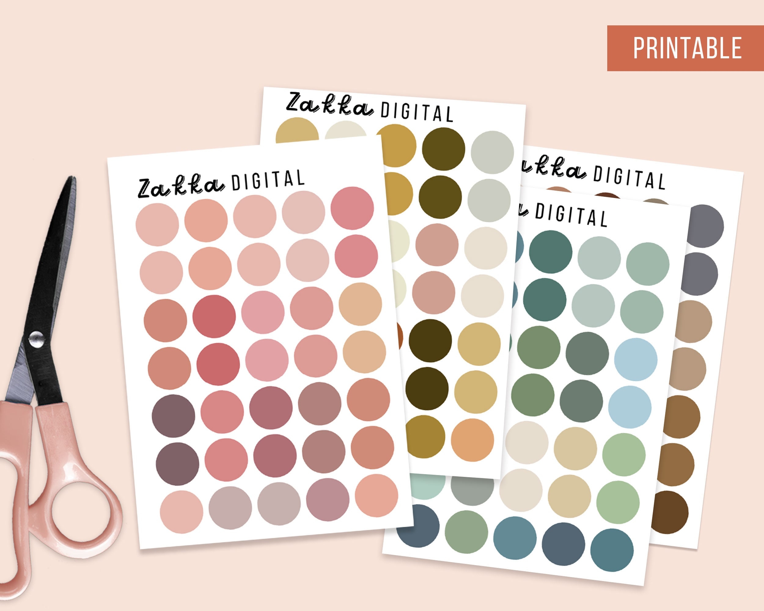 Printable Circle Stickers