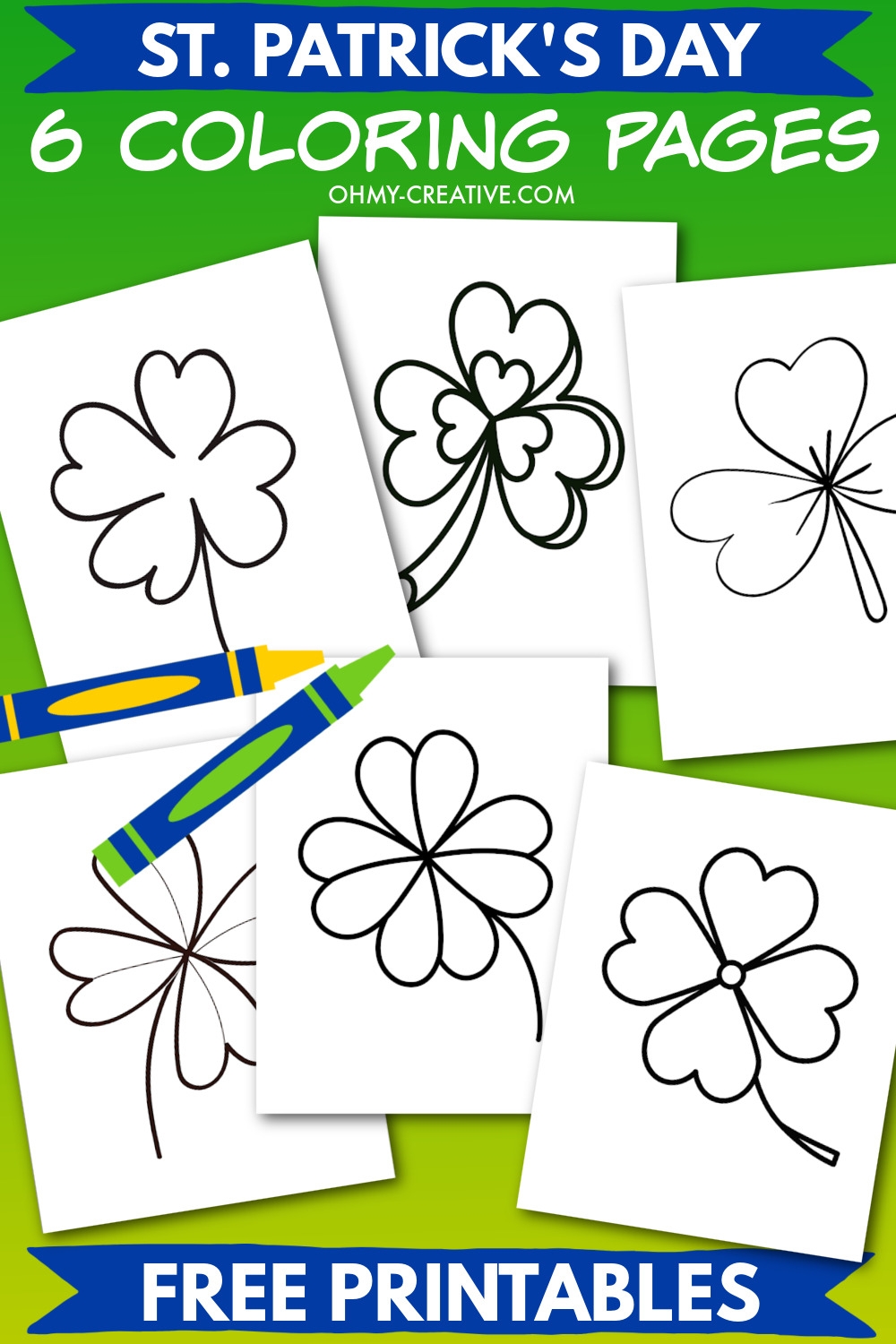 Shamrock Template Free Printables Oh My Creative Shamrock Template Free Printables Oh My Creative