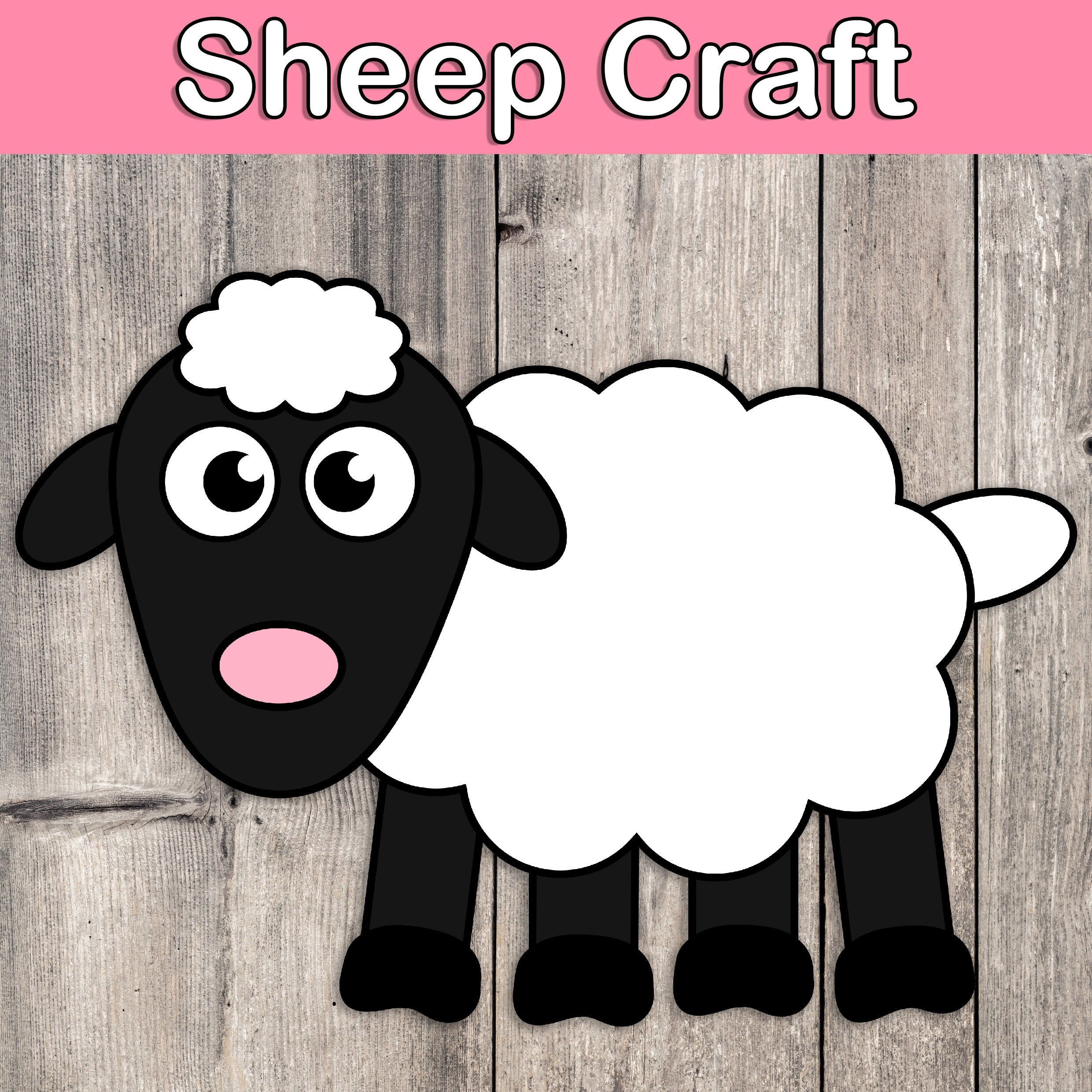 sheep template printable