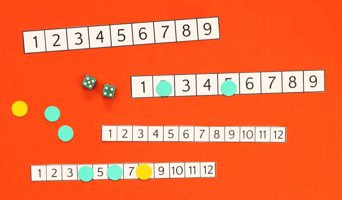 Shut The Box Printable Game Instructions And Board 