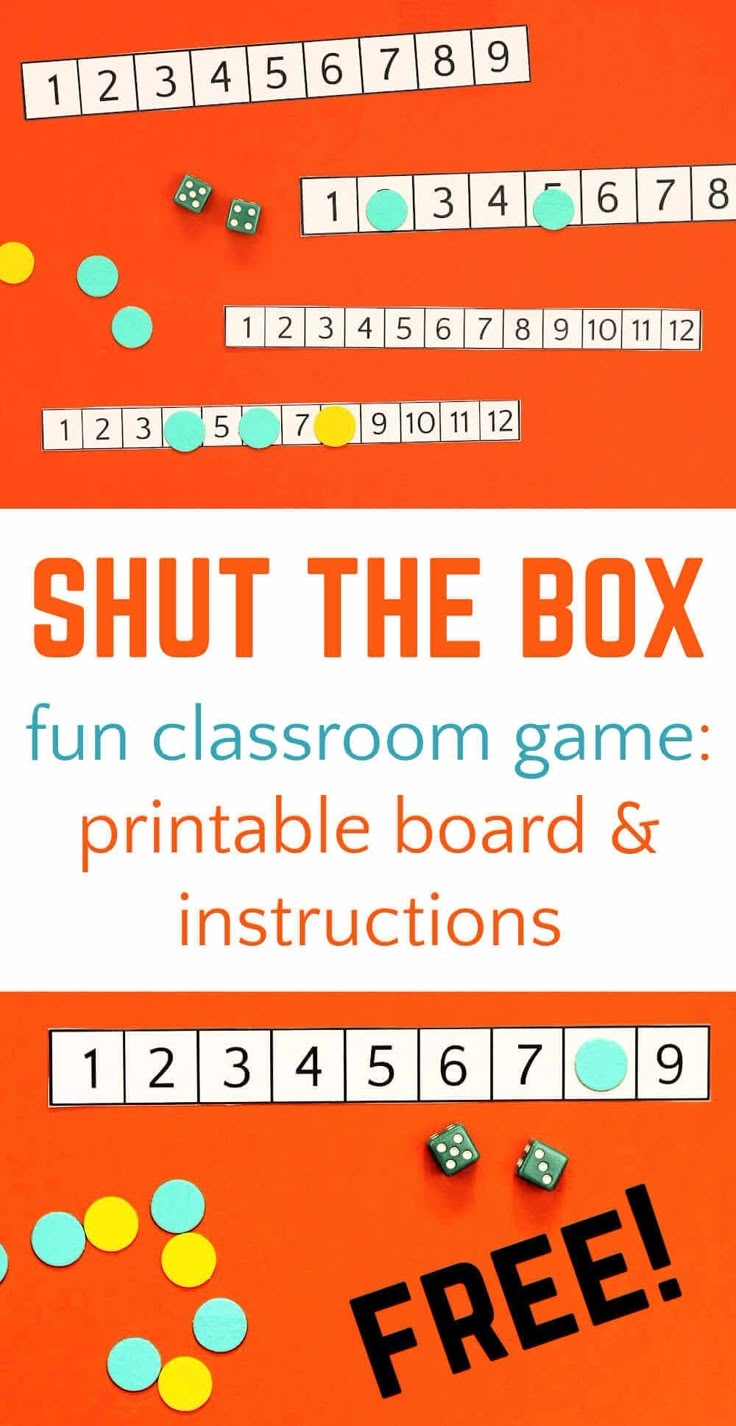 Printable Rules For Shut The Box