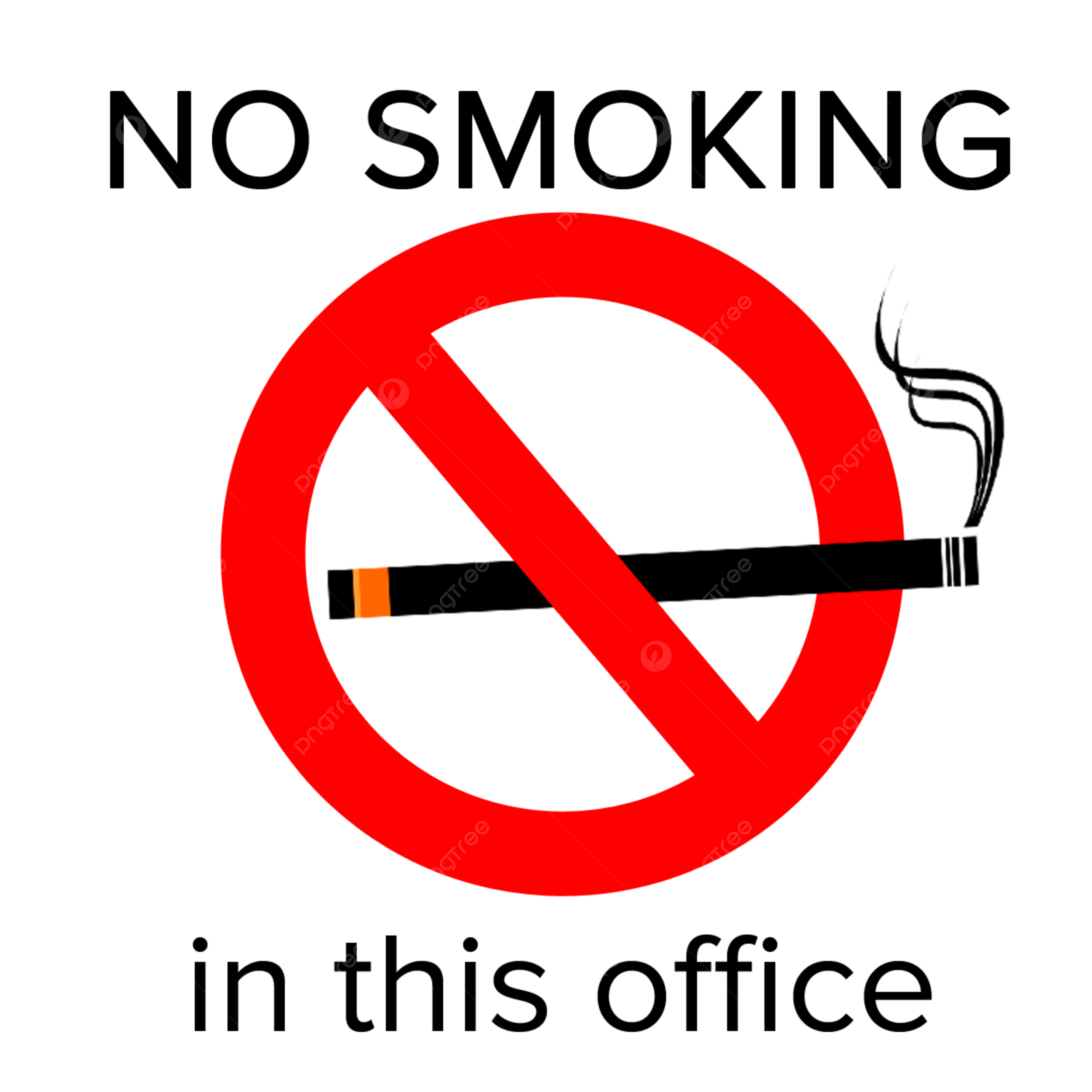 no smoking signs to print