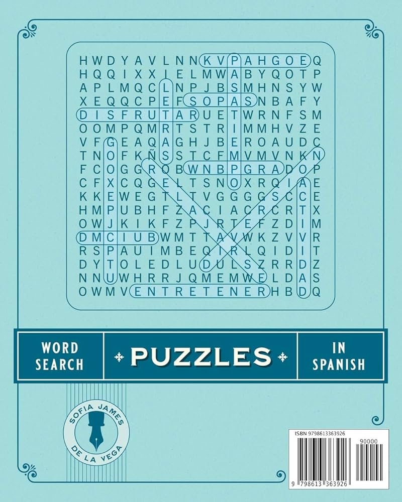Spanish Word Search Puzzles Spanish Word Find Book For Adults Large Print Spanish Word Search For Adults James De La Vega Sofia James De La Vega Patricia 9798613363926 Amazon Books