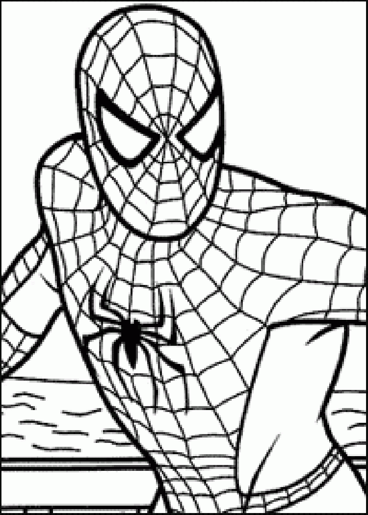 Spiderman Coloring Page For Kids Spider Man Coloring Pages