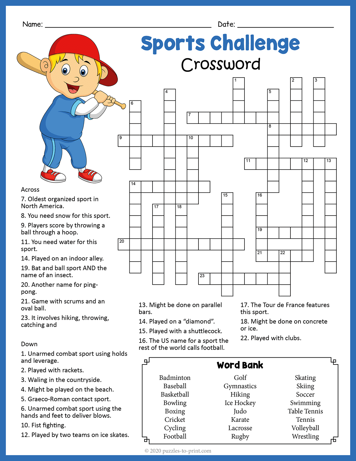 Sports Crossword