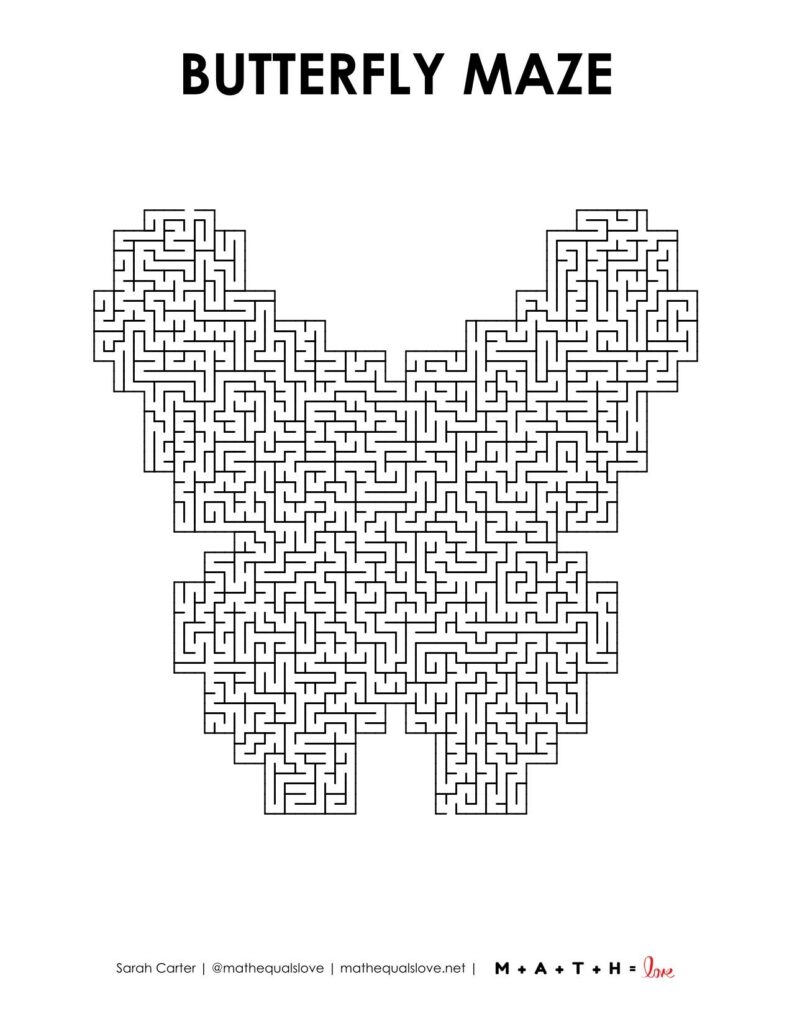 hard mazes for kids