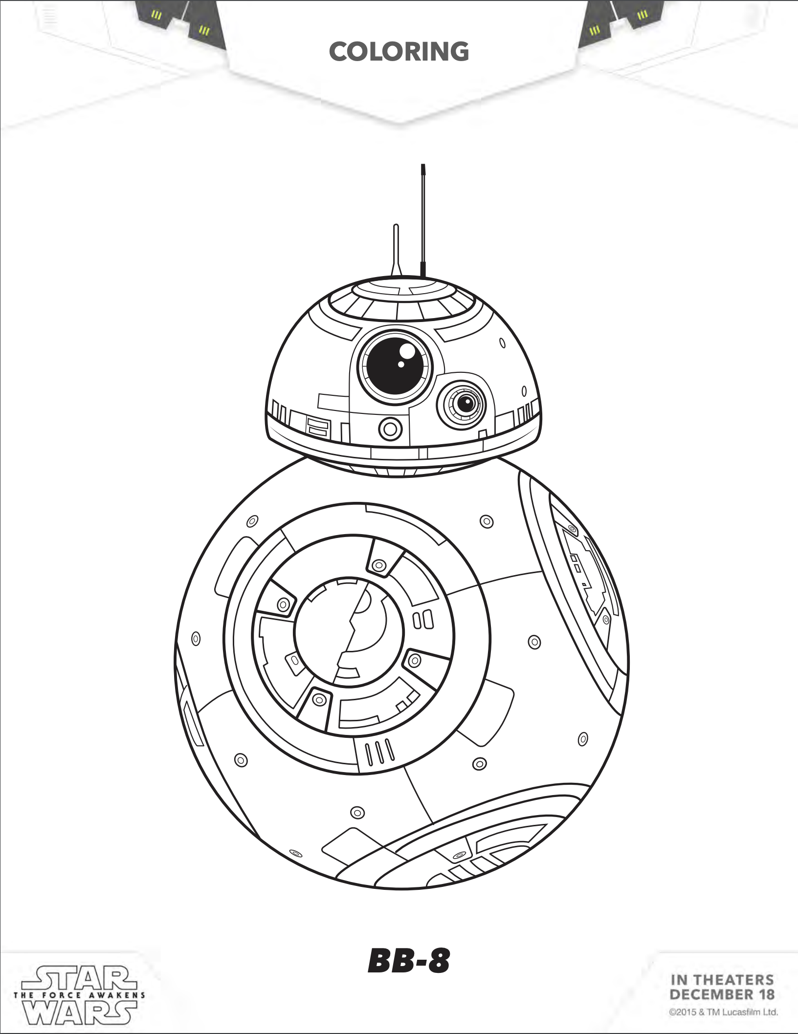 Star Wars Printables FREE Coloring Pages April Golightly