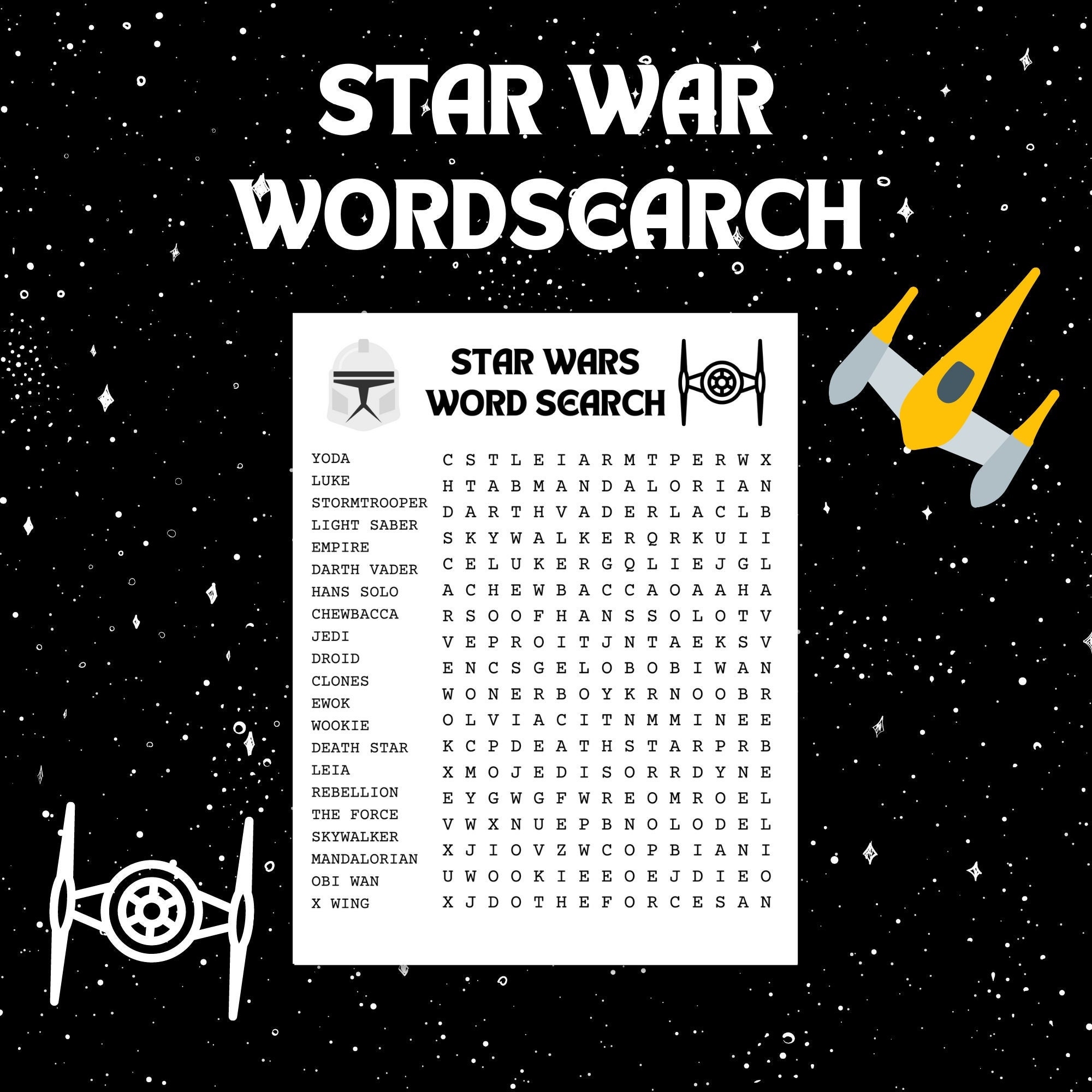 star wars word search