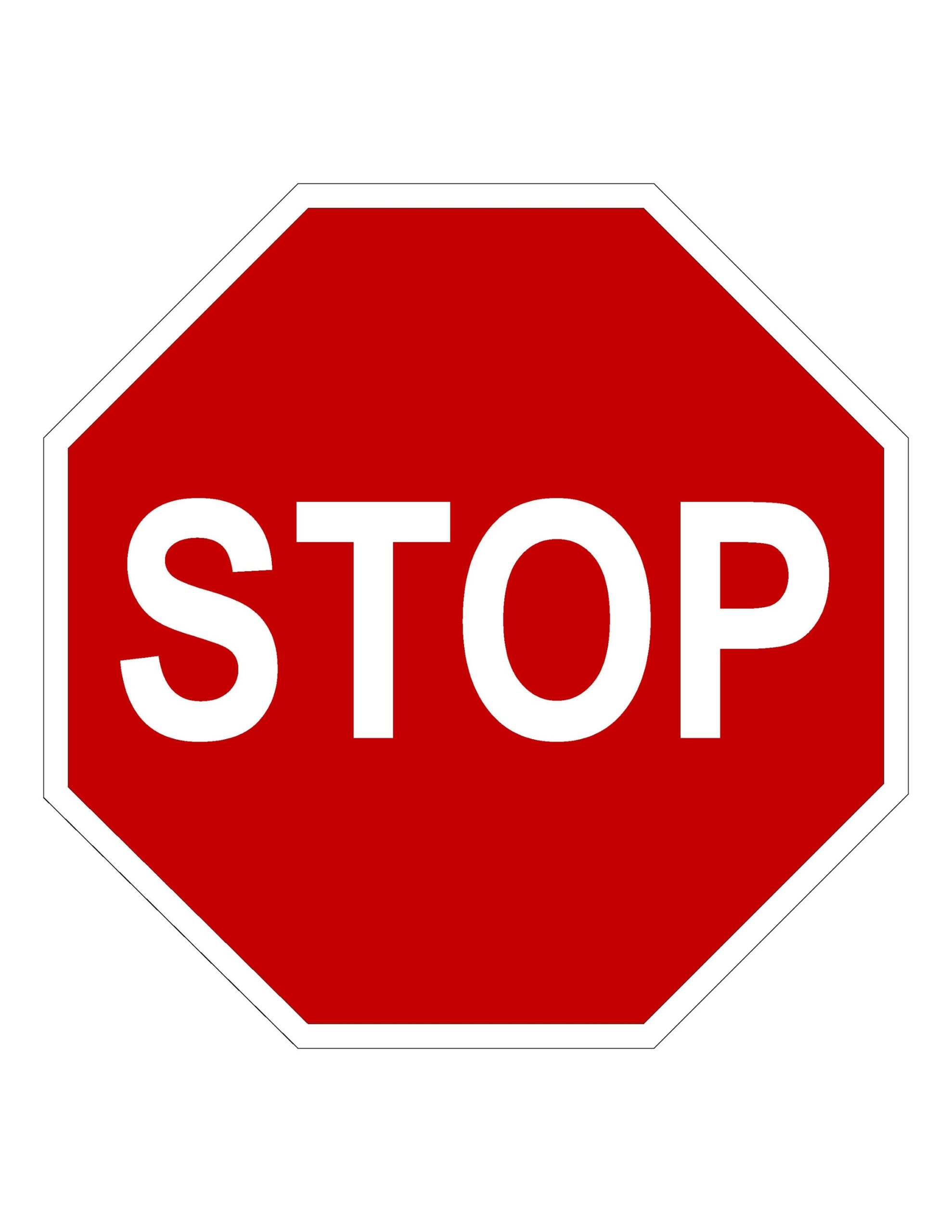 Stop Sign Printable