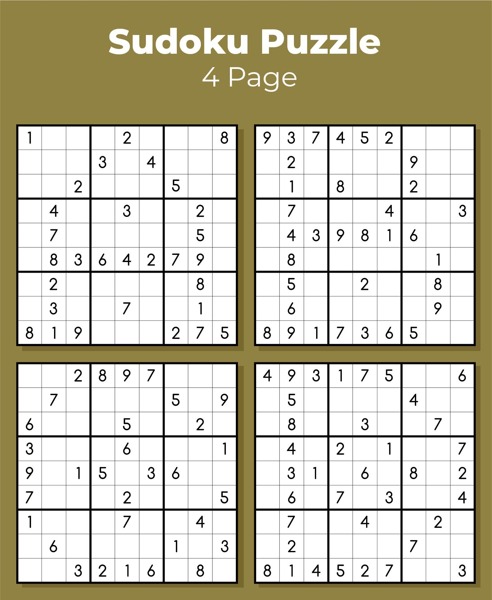 Sudoku Puzzles To Print 10 Free PDF Printables Printablee Worksheets Library Sudoku Puzzles To Print 10 Free PDF Printables Printablee Worksheets Library
