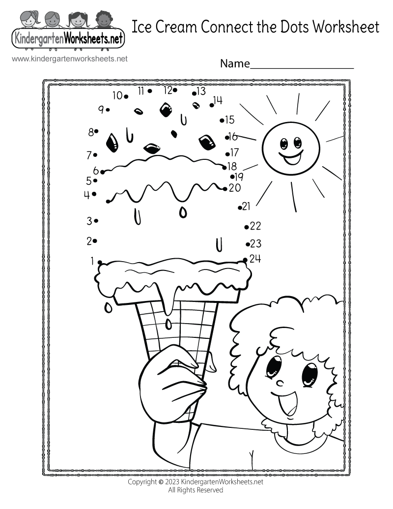 Connect The Dots Printable For Kindergarten
