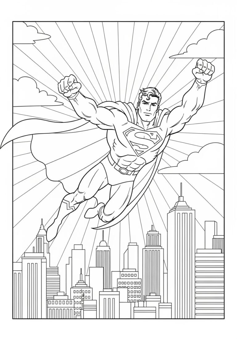 Super Detailed Superman Coloring Pages For All Ages Super Detailed Superman Coloring Pages For All Ages