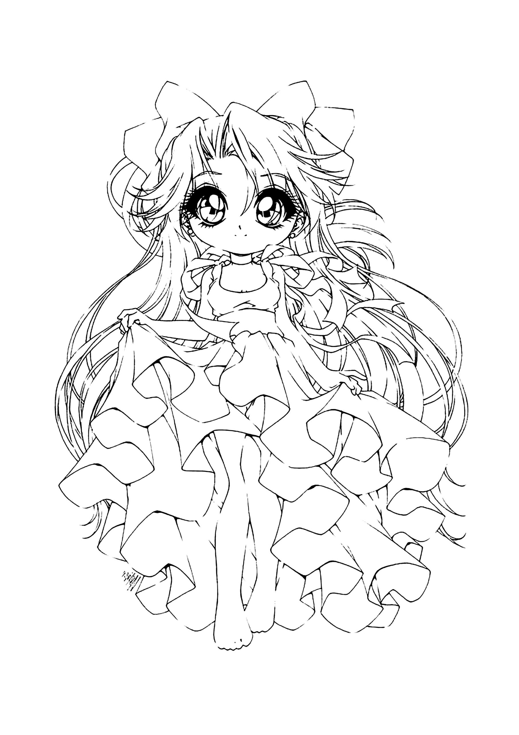 Superb Gacha Life Drawing Gacha Life Coloring Pages