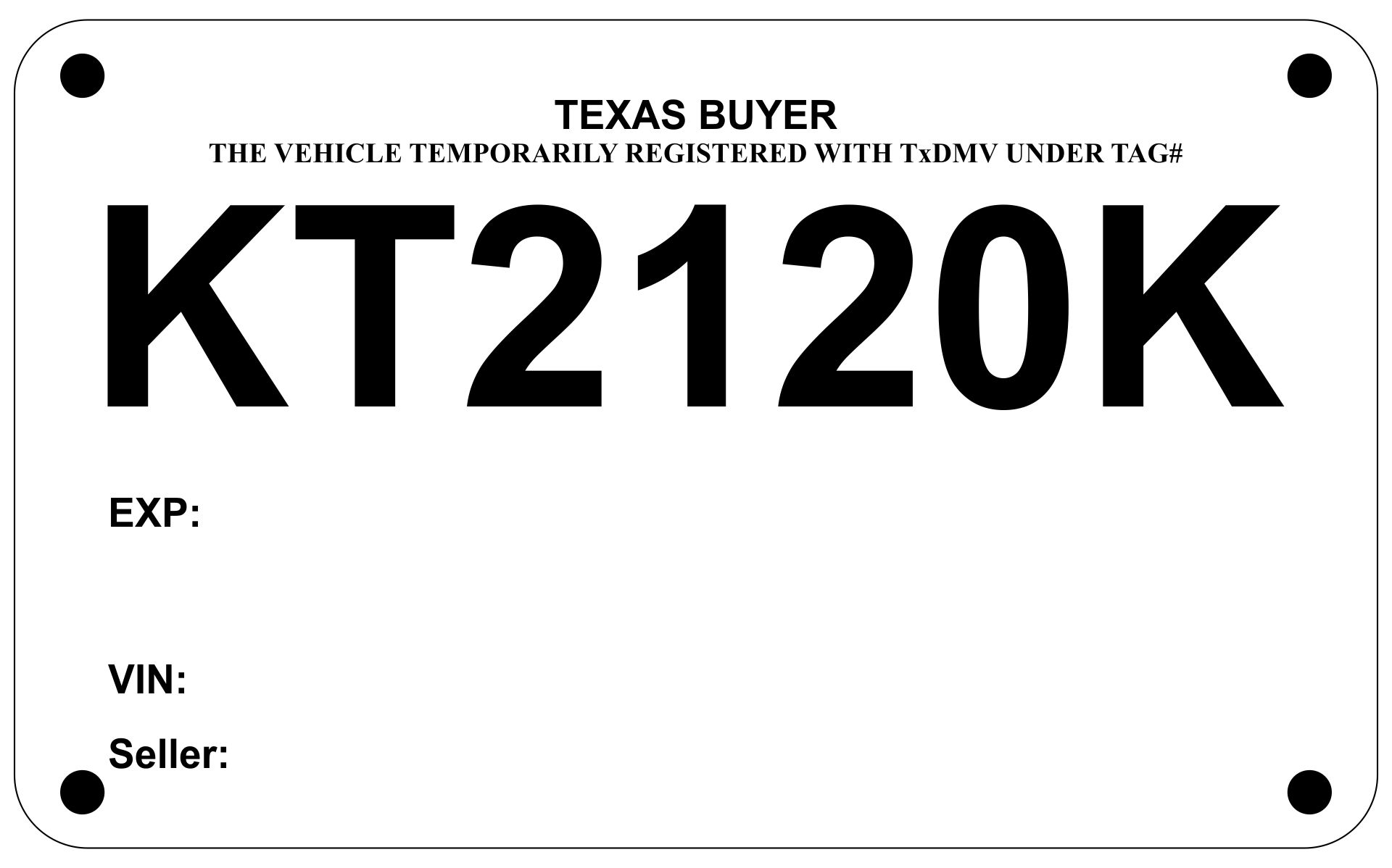 Temp Tags Texas Orary Tag Txdmv Begins Rollout Of New Paper License Plates 