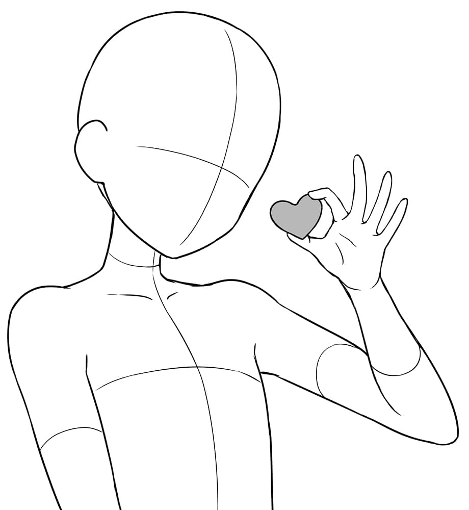 female anime body template female anime body template