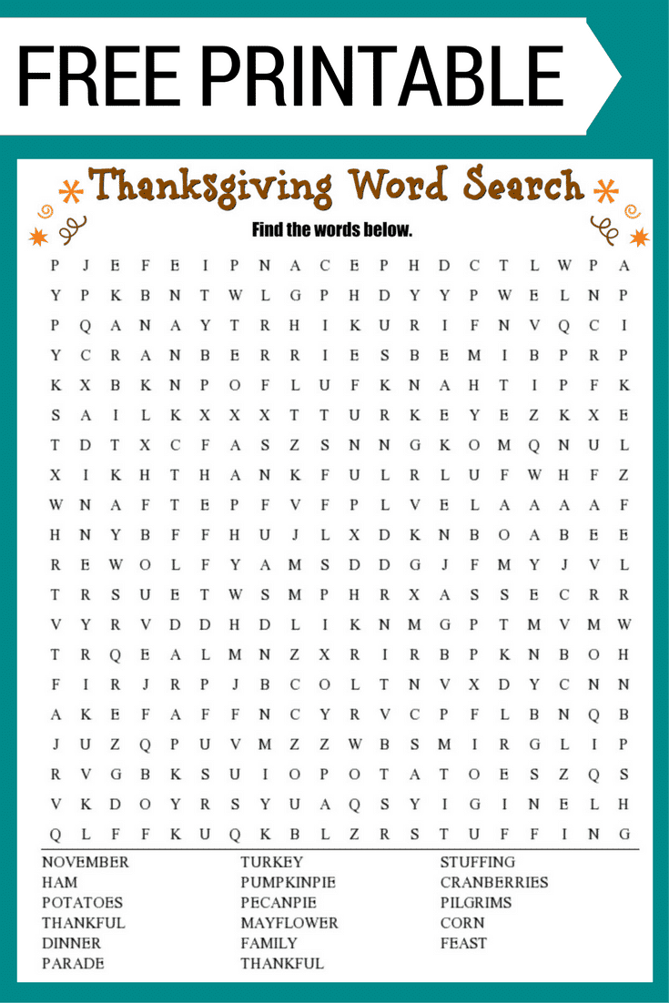 free printable word searches