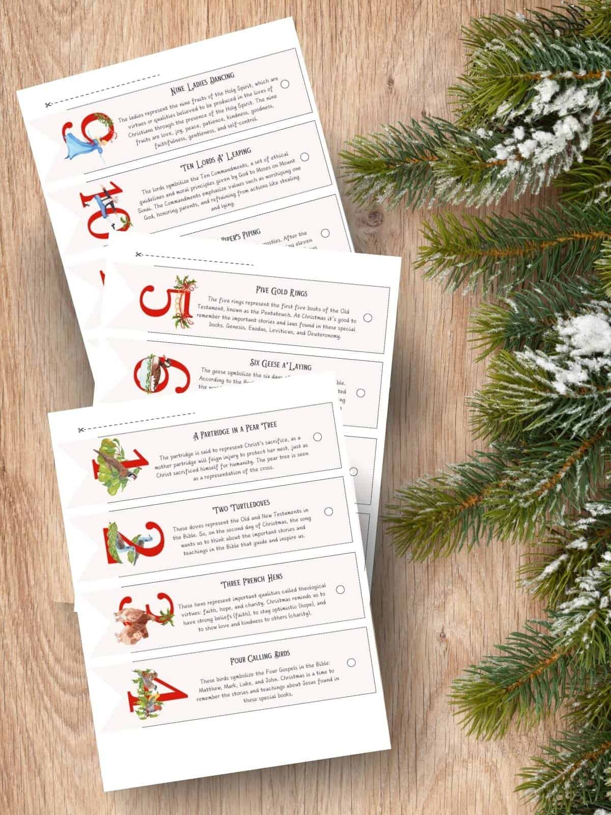 The 12 Days Of Christmas Countdowns Free To Print Once Upon A Printable