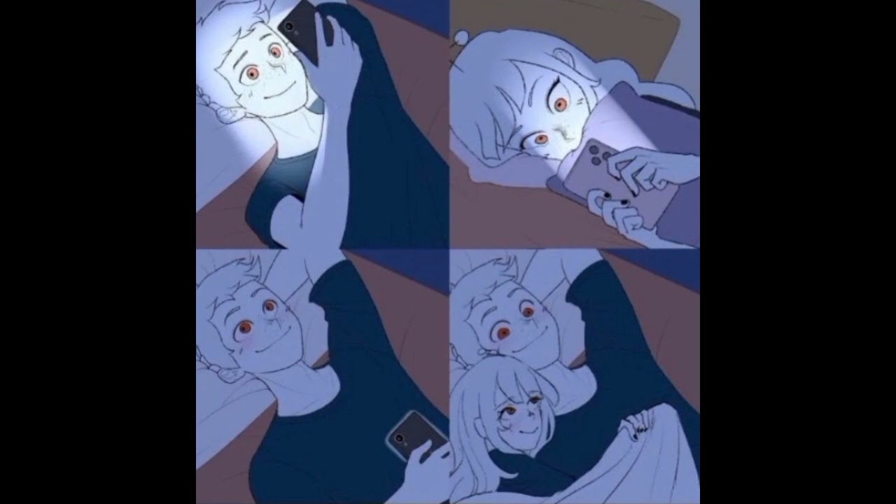 The Good Ending Couple Texting In Bed Meme Meme YouTube