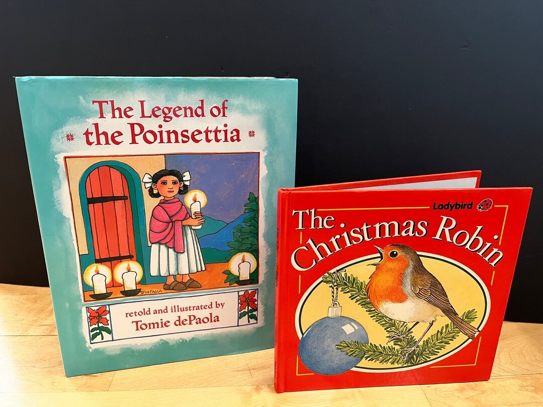 The Legend Of The Poinsettia By Tomie Depaola 1994 And The Christmas Robin By David Hately 1988 Etsy The Legend Of The Poinsettia By Tomie Depaola 1994 And The Christmas Robin By David Hately 1988 Etsy