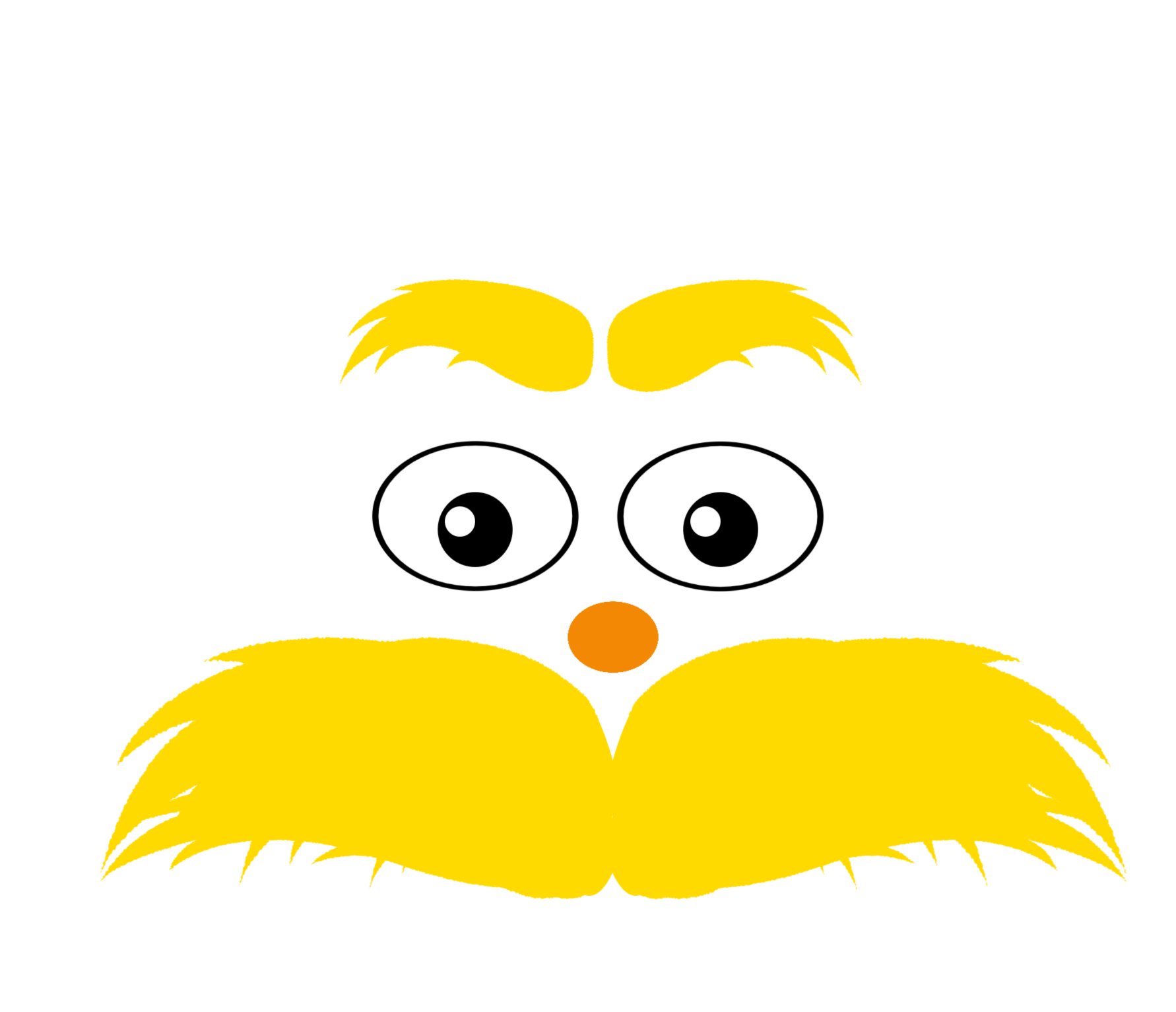 Lorax Face Template