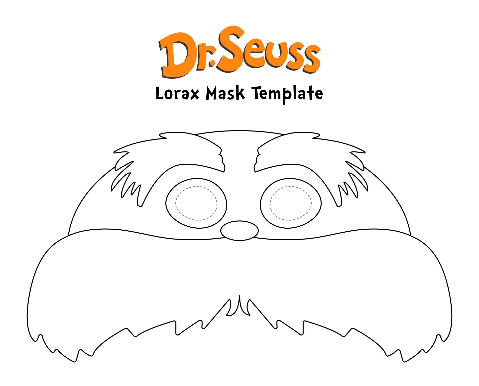 The Lorax Shirt The Lorax Face Template You Can Use These Cute Templates For A Varety Lorax Shirt Adult