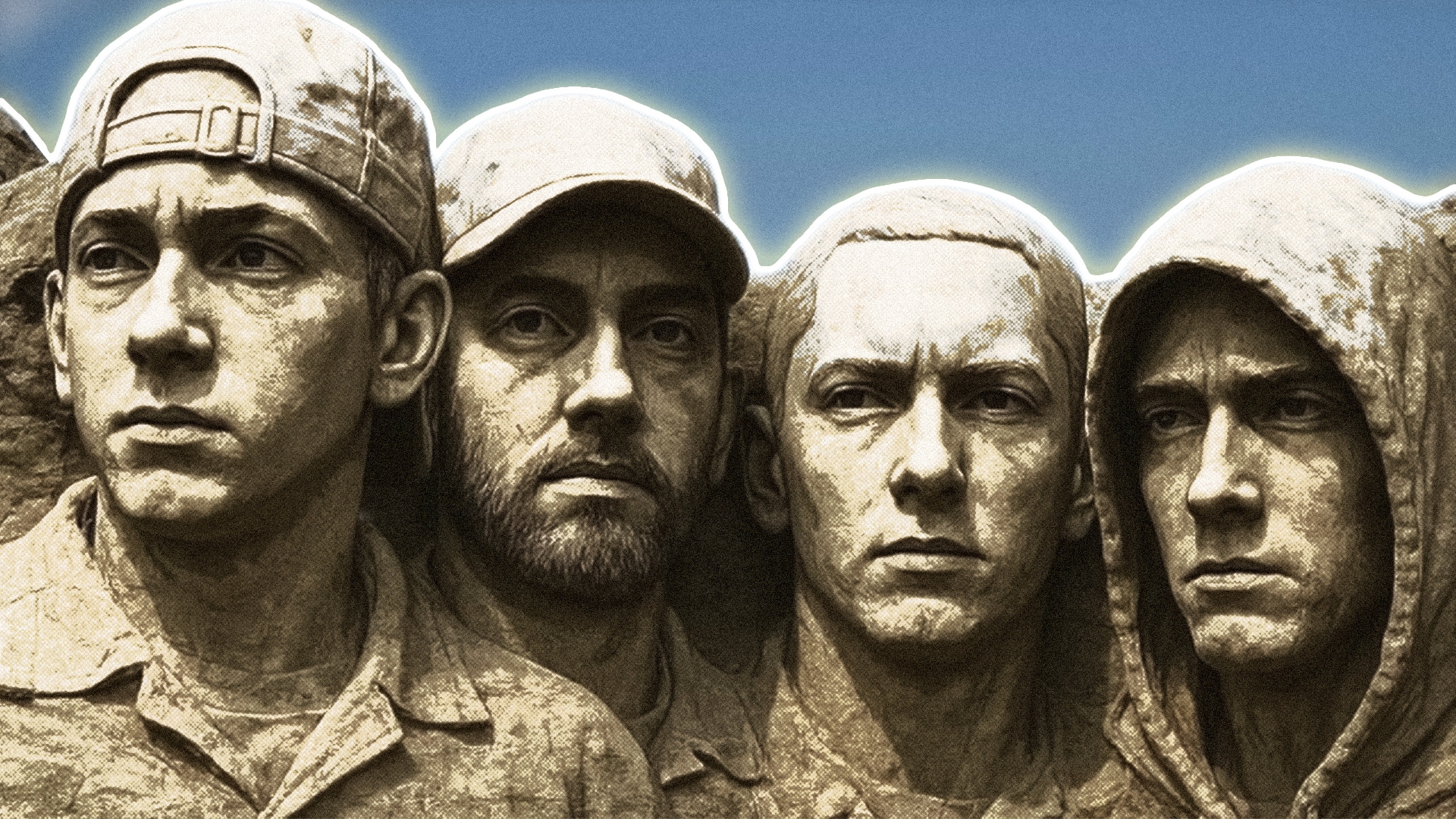 white rapper mount rushmore