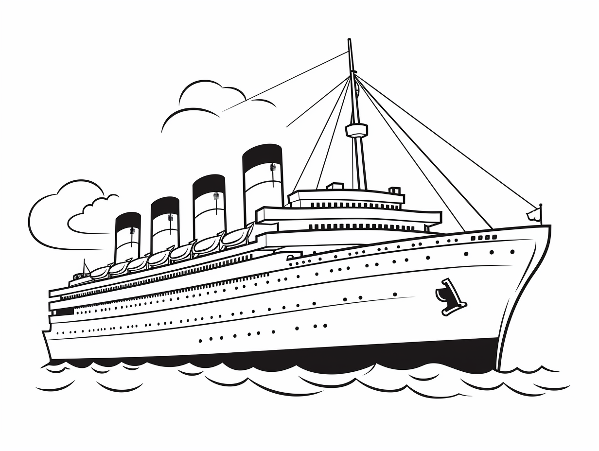 coloring pages of titanic