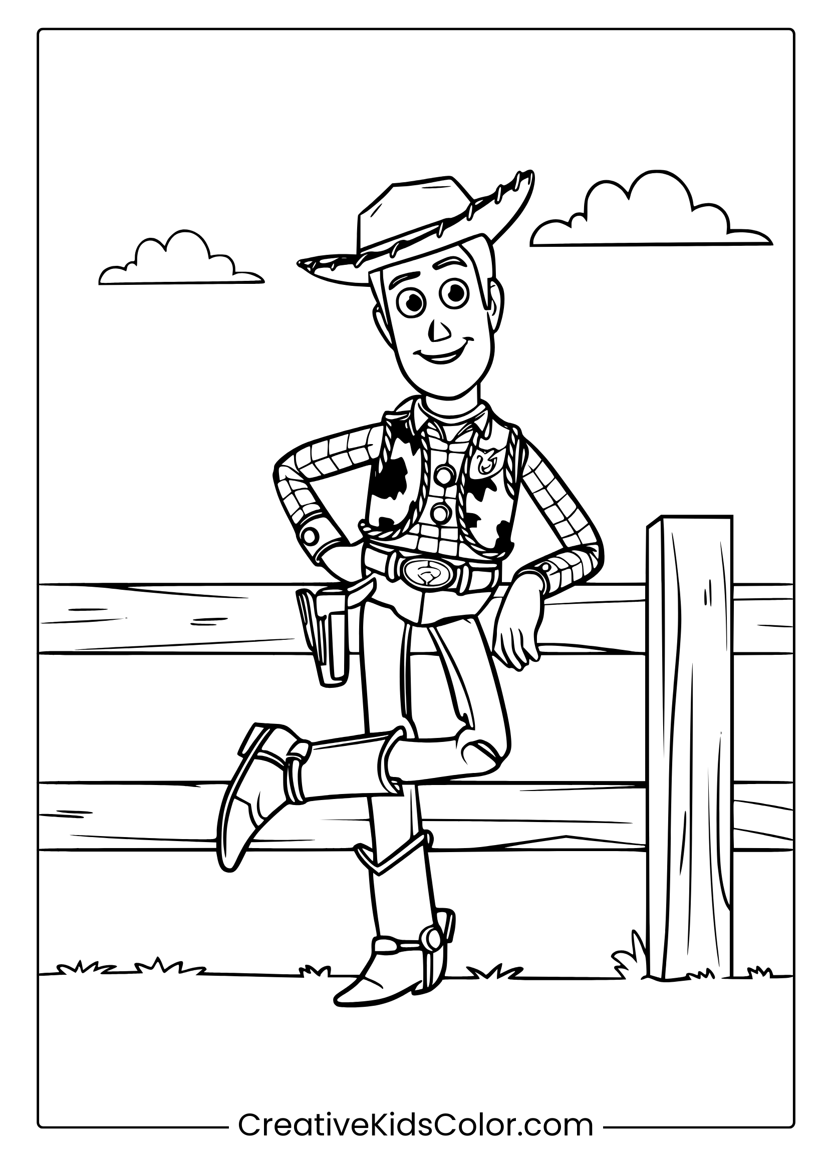Toy Story Coloring Pages Woody
