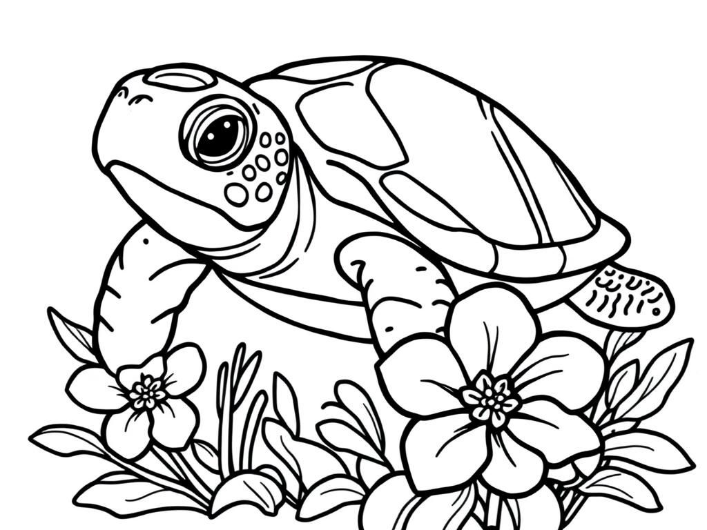 Printable Turtle Coloring Pages