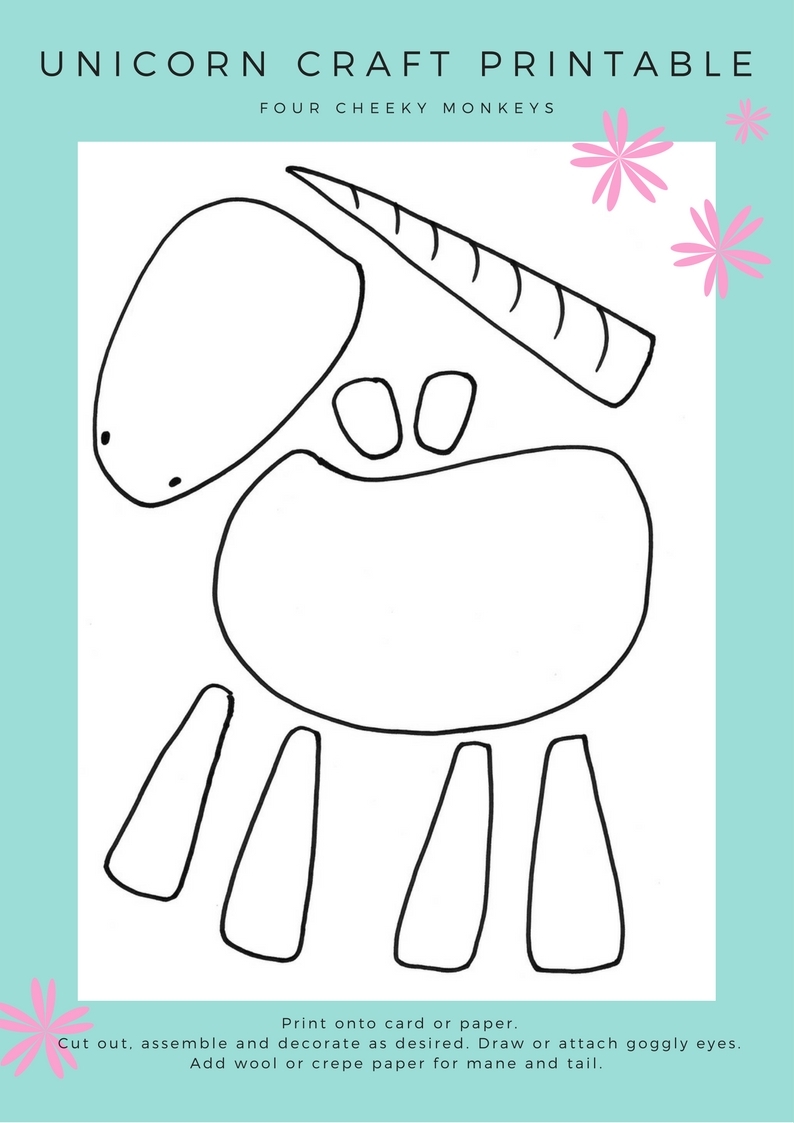 Unicorn Craft Activity Flower Crown And Free Printables